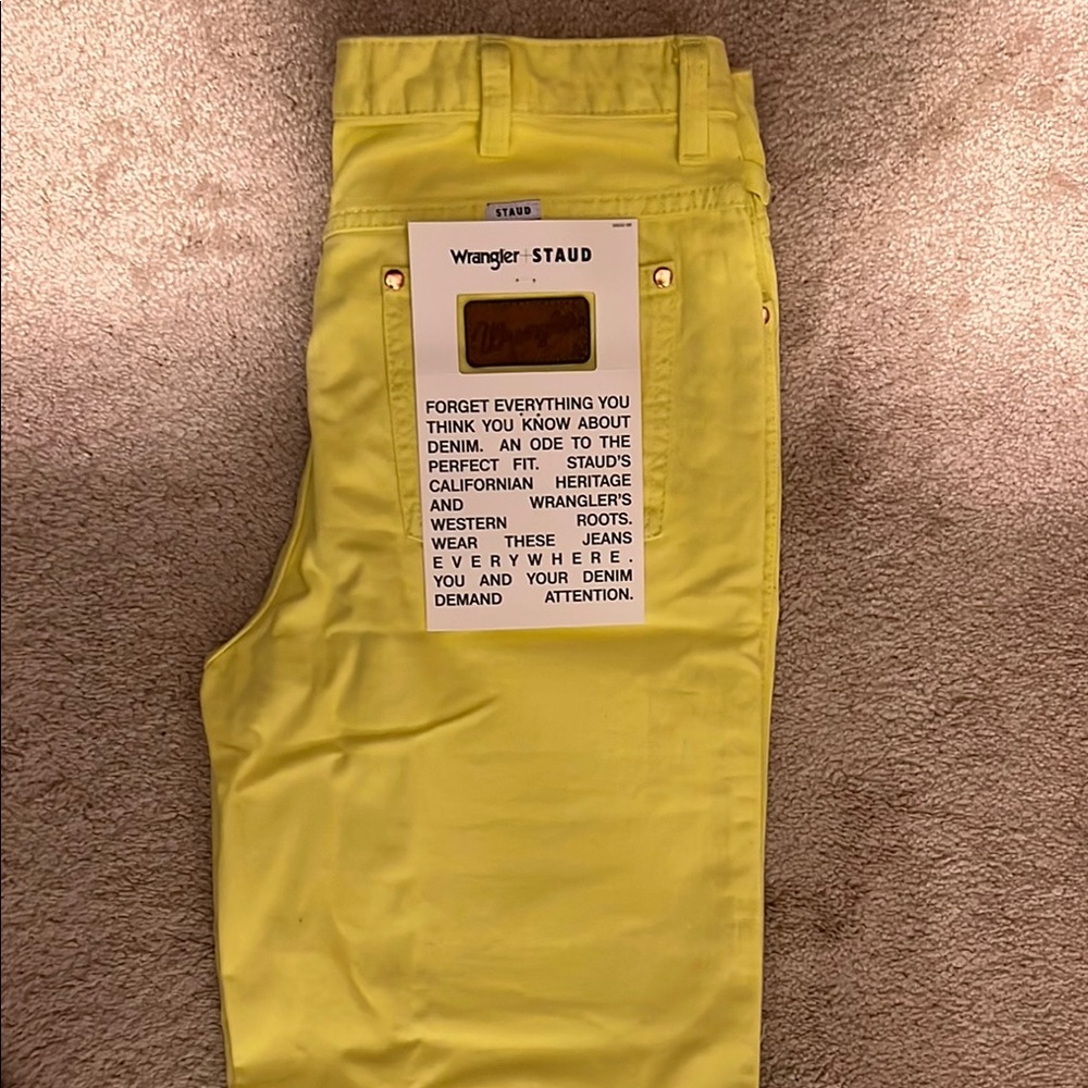 Yellow Staud x Wrangler Women’s Jeans